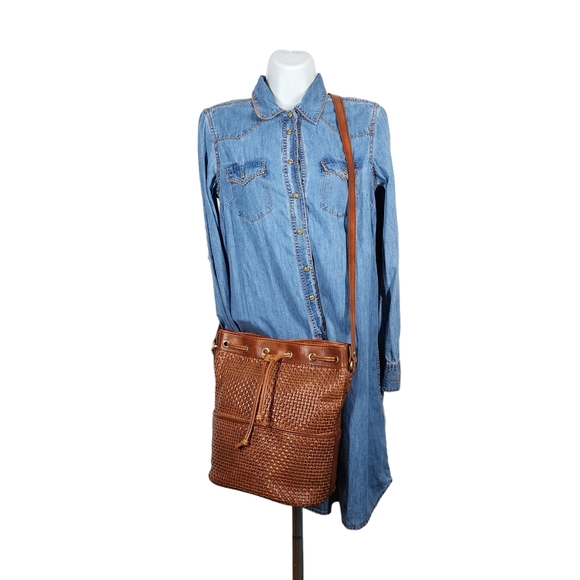 PATRICIA NASH WOVEN EVORA DRAWSTRING SATCHEL - Picture 3 of 10